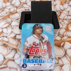 2021 Topps Series 1 Baseball - 70 Years - Ronald Acuña Jr. **TIN ONLY NO CARDS!